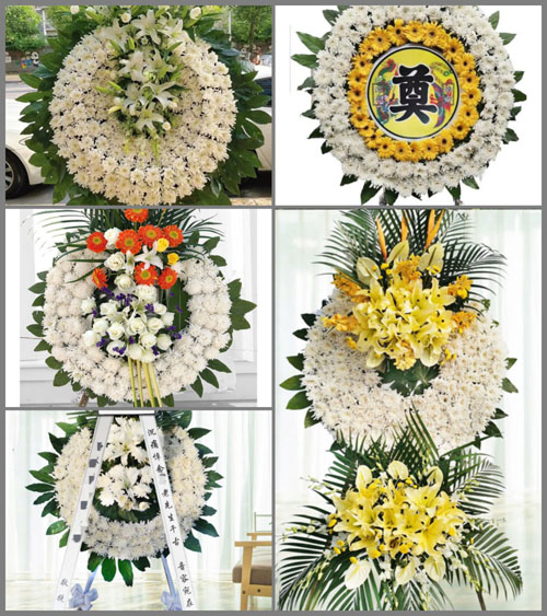 山东青岛即墨市蓝村镇蓝村一里村花圈速递